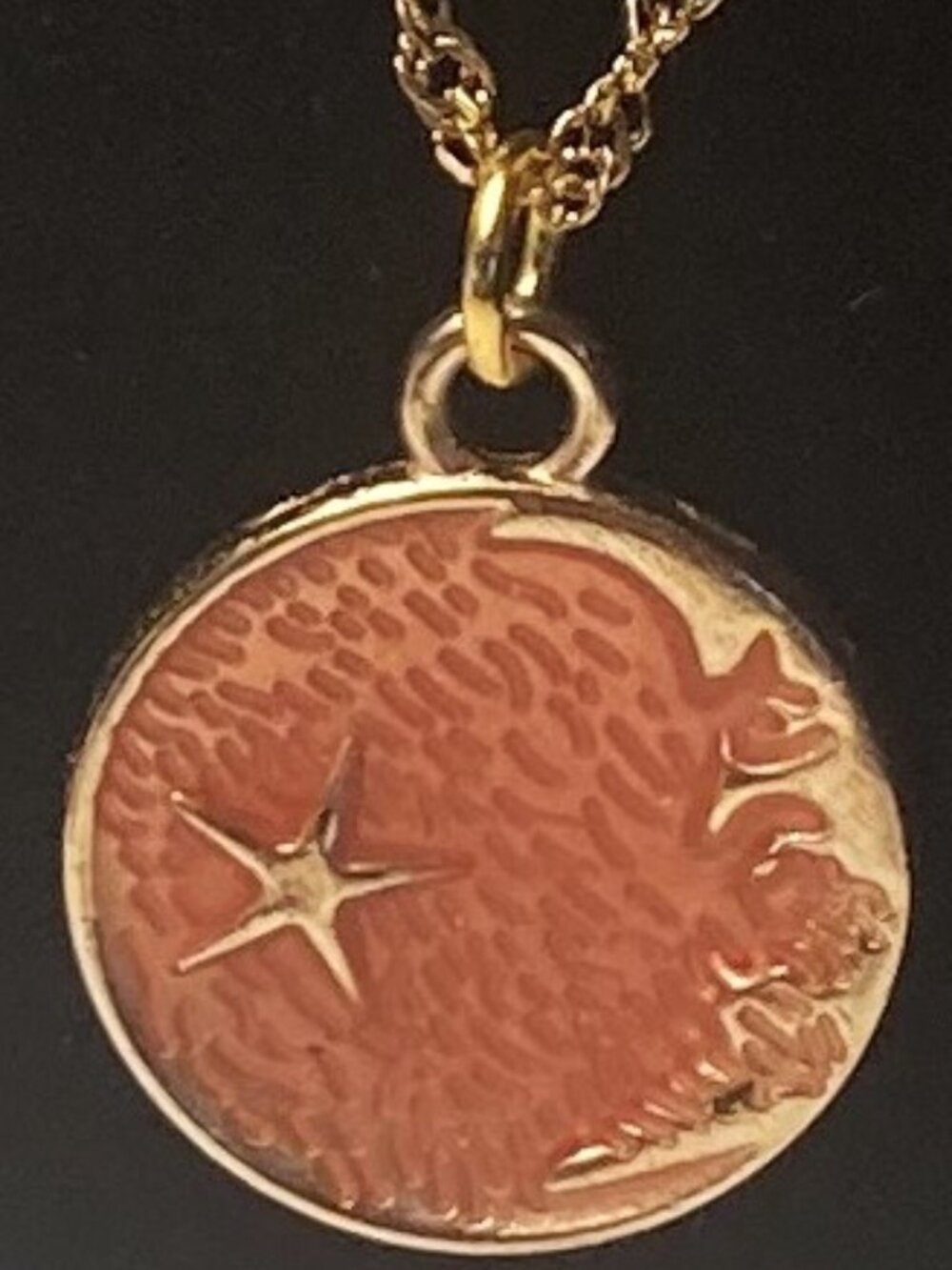 New Handmade Gold Star Pendant Necklace